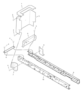 Frame Assembly Diagram and Parts List for 465606X692A 2001 Briggs and Stratton Lawn Tractor